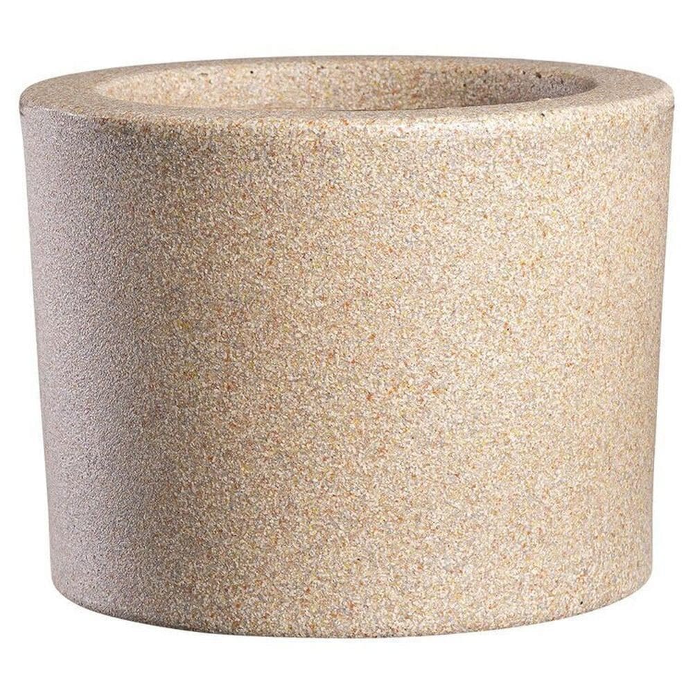 Conjunto de 5 Vasos Decorativo Gramado Jardim e Varanda Afort Bege