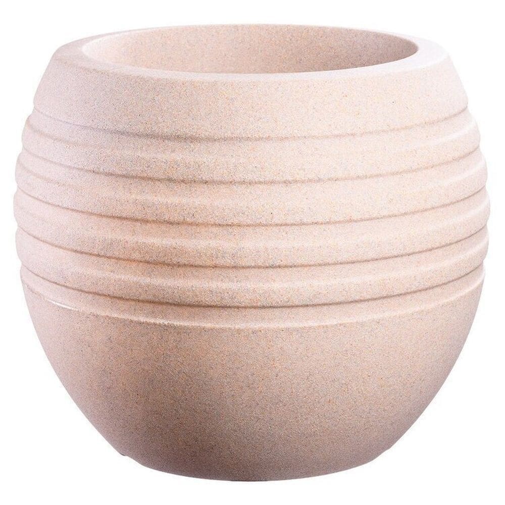 Conjunto de 10 Vasos Decorativo para Plantas Canela 24 Bege