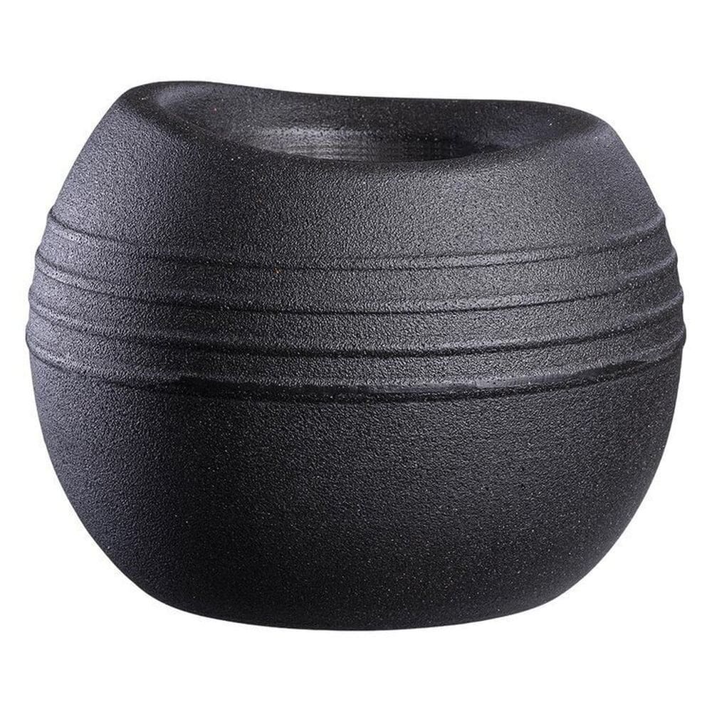 Conjunto de 15 Vasos Decorativo para Plantas Búzios Preto Preto