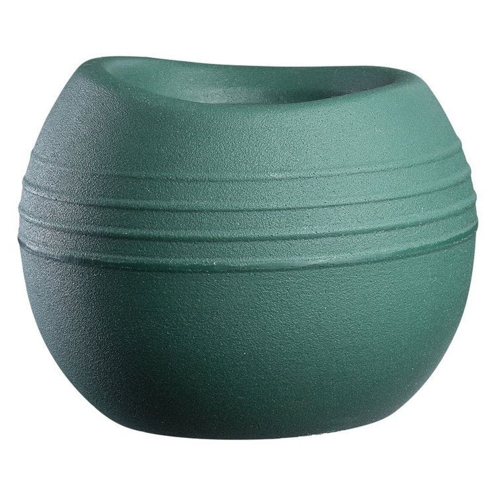Conjunto de 5 Vasos Decorativo para Plantas Búzios Verde Escuro Verde