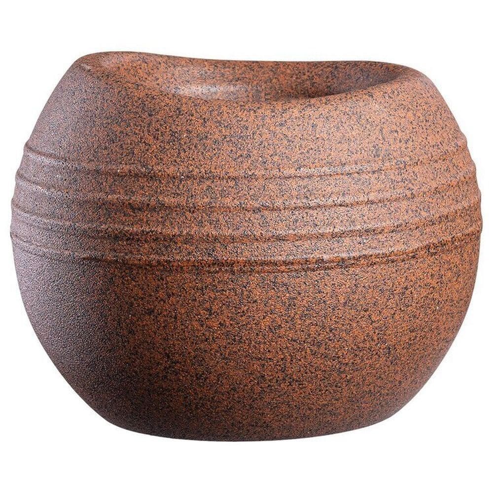 Conjunto de 10 Vasos Decorativo para Plantas Búzios Marrom