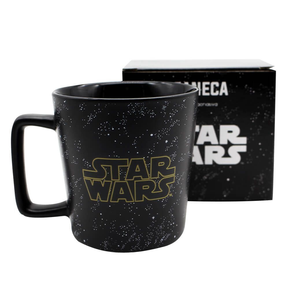 Caneca Star Wars Logo Galáxia Cerâmica 400ML Oficial Disney