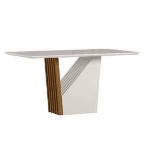 Mesa de Jantar Veneza 160x90 Tampo em MDF com Vidro - New Ceval