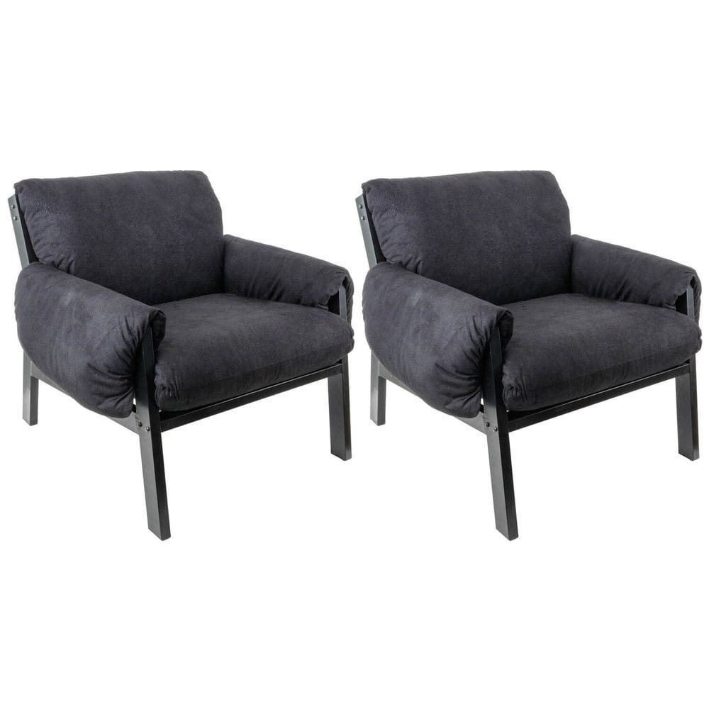 Conjunto com 02 Poltronas Soft Preto