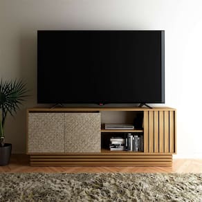 rack para tv até 52 polegadas adonis 2 pt l e palha