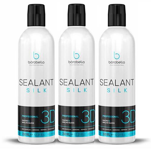 imagem-Kit Com 03 Selagem Sealant Silk 3D Bórabella 350ml