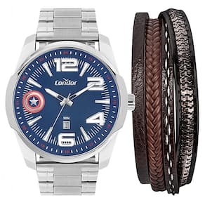 Relógio Condor Masculino Ref: Co2115mzm/ki4a Prateado Capitão América