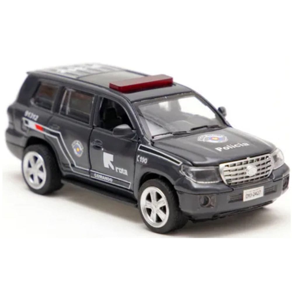 Miniatura Carro Da Policia Rota Carrinho Para Crianças