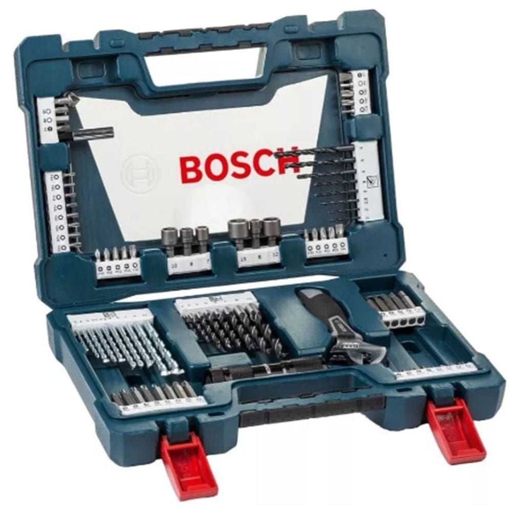 Kit Ferramenta Bosch Funciona com furadeiras e Parafusadeira