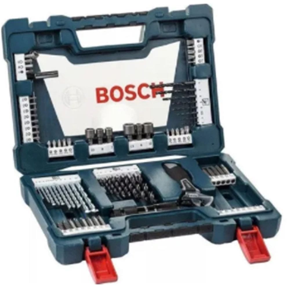 Brocas Titânio V-line Bosch 83 Peças Jogo Bom