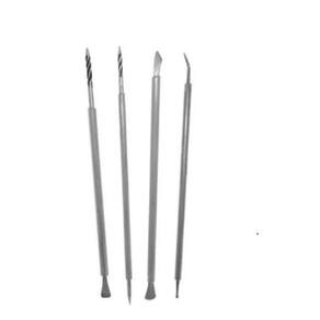 Kit Inox 1 Espátula+1 Palito Unhas