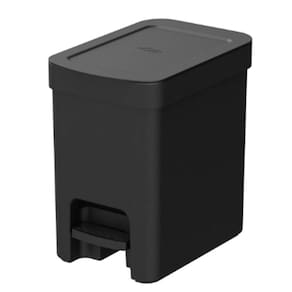 Lixeira quadrada com pedal para colocar em banheiro de casa