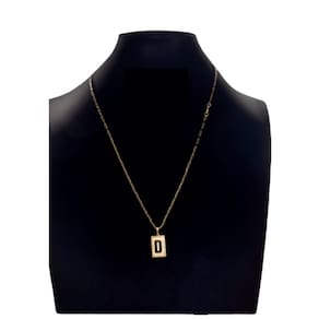 cordão Carti 2mm pingentecom a inicial  D