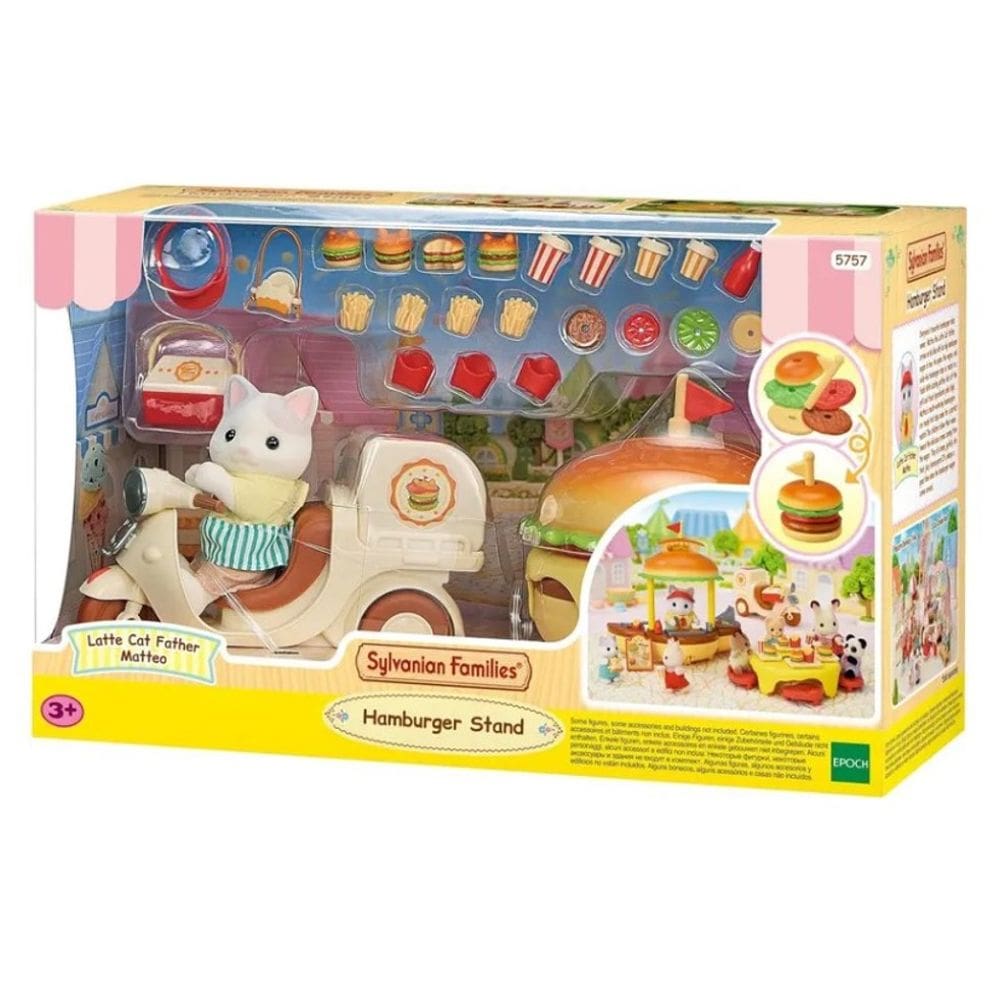 Sylvanian Families Conjunto Quiosque De Hambúrguer - Epoch