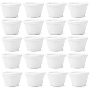 Kit 20 Ramekins Melamina 50ml Branco Porta Molhos Aperitivos Restaurante
