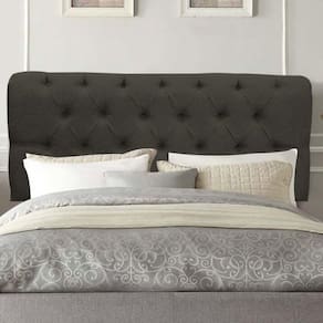 Painel Estofada Paris 140cm Casal Para Cama Box Quarto Linho Marrom - Gat Magazine