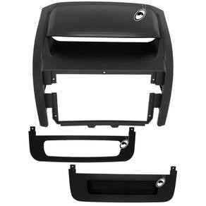 Moldura De Painel 2 Din 9" Polegadas Sorento 2013 2014 Preto