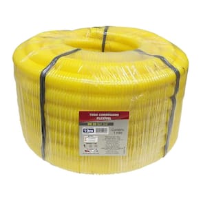 Tubo Corrugado Flexível 5/8 Dn 20 Rolo com 10m Amarelo Force Line