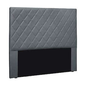 Cabeceira Cama Box King 195 Cm Dubai Veludo Cinza S04 - D`rossi