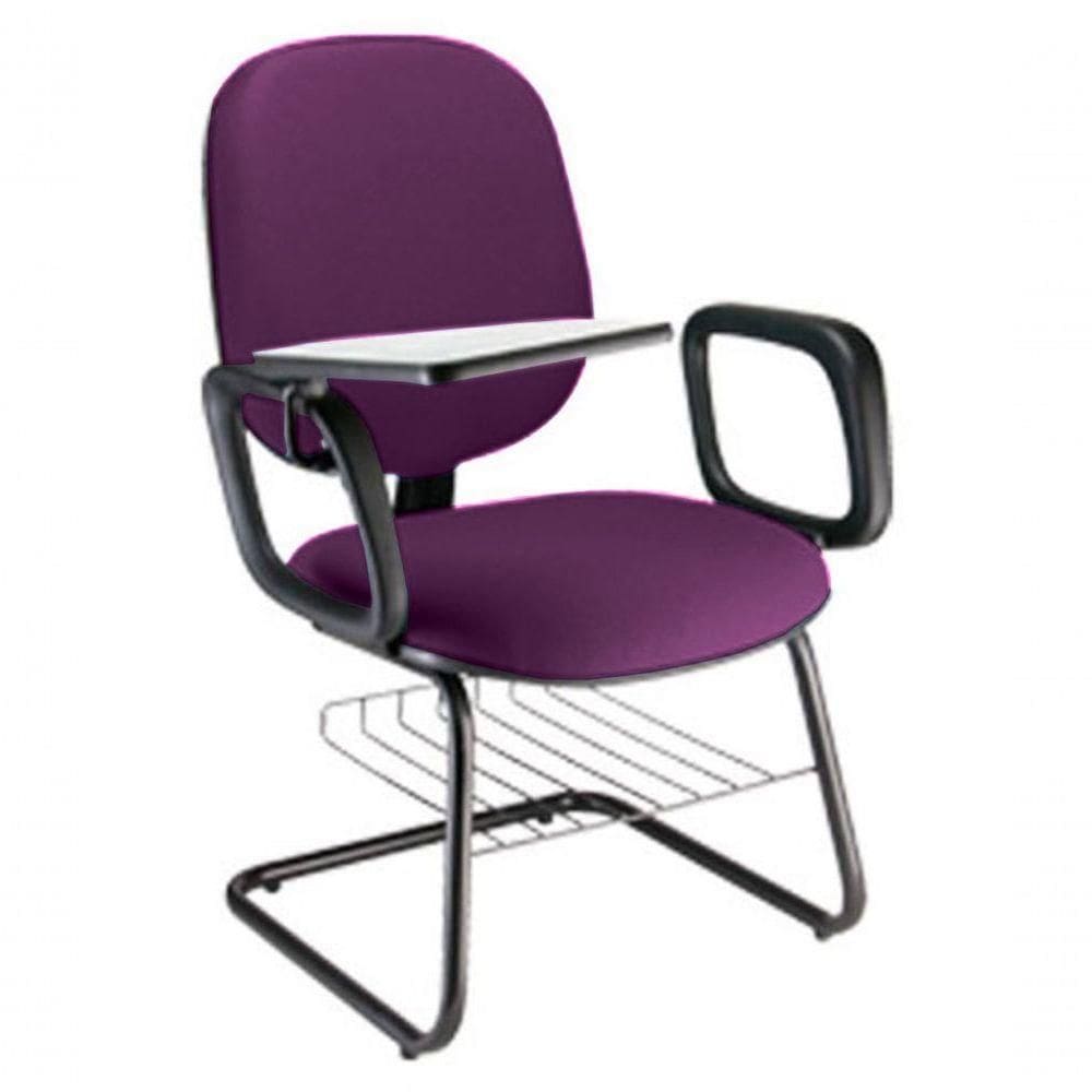 Cadeira Universitária Com Prancheta Para Escolas Linha Uno Roxo