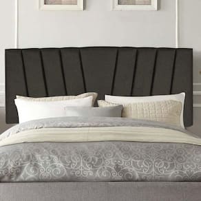 Painel Estofada Bélgica 90cm Solteiro Para Cama Box Quarto Linho Marrom - Gat Magazine