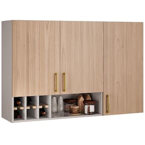 Armário Aéreo Essence 3 Portas com Adega 120cm Itatiaia