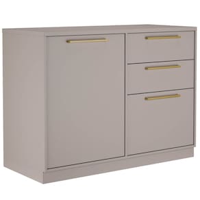 Balcão Essence 120cm para Cozinha 1 Porta 3 Gavetas Itatiaia