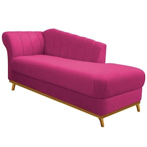 Diva Recamier Vanessa 160cm Lado Direito Suede Cor Pink