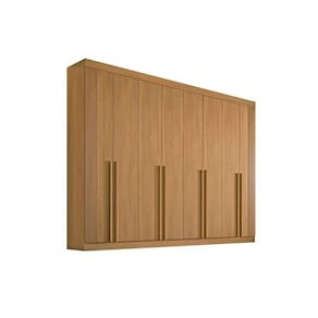 Guarda Roupas Casal Daymond 8pts Ripado 100% Mdf Ddoro Móveis - D`doro