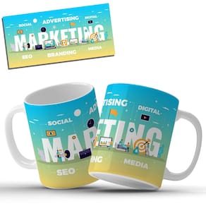 Caneca Personalizada Profissão de Marketing Seo Analista