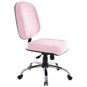 Cadeira Para Escritório Diretor Gomada Linha Blenda Rosa