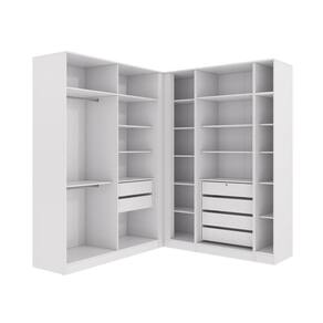 Conjunto Closet Kappesberg Adapt Branco 5 Peças 222cm X 205cm