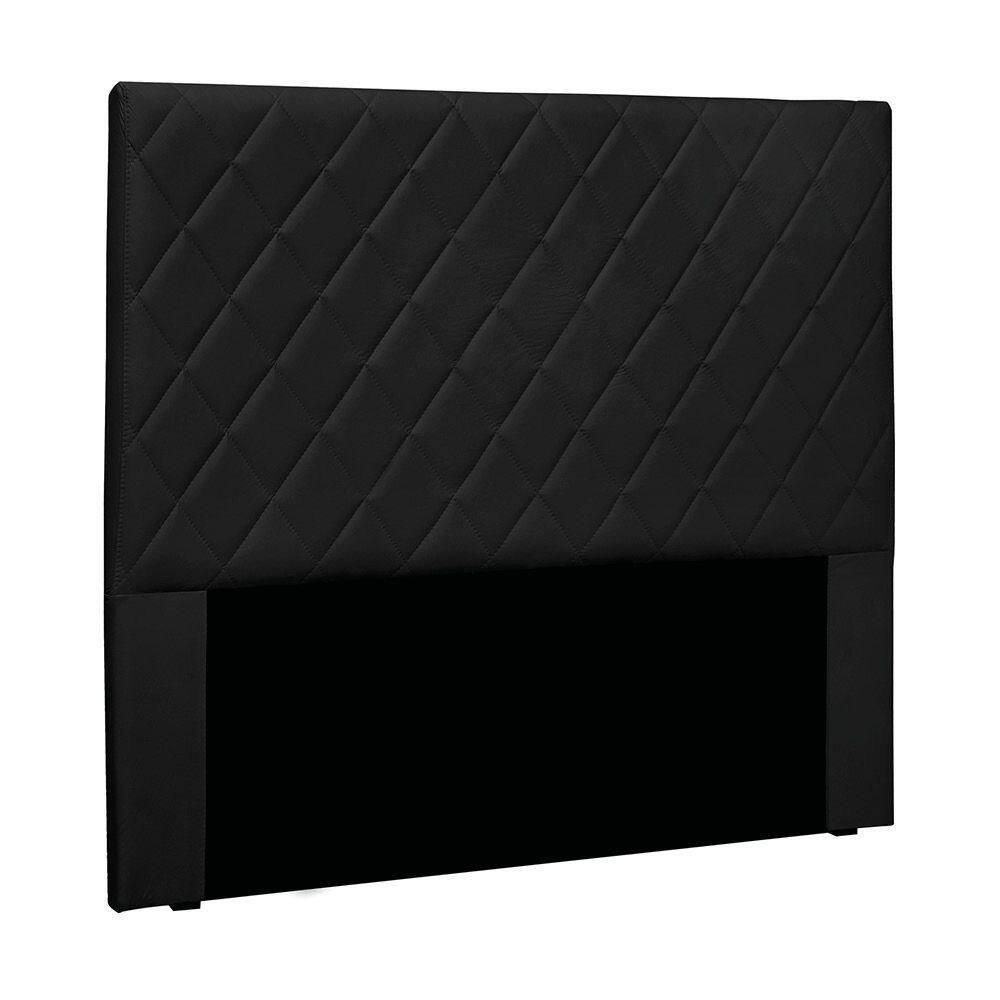Cabeceira Cama Box King 195 Cm Dubai Veludo S04 - D`rossi Cor Preto