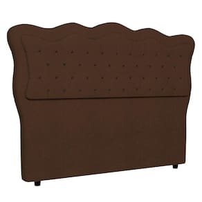 Cabeceira Casal Cama Box 140cm Oregon I02 Bouclê Marrom Mpozenato