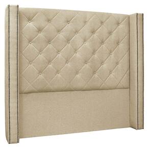 Cabeceira Casal Queen Cama Box 160cm Louise S06 Linho Dourado - Mpozenato