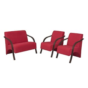ConjPoltronas 1 Dois Lugares 2 Um Lugar Braços Em Madeira 1 Namoradeira 2 De Um Lugar Suede