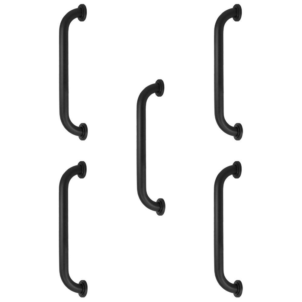 Alça de Apoio 30cm Barra Inox Kit 5 Unidades Deficiente Idoso Cadeirante Acessibilidade Suporte Parede Box Banheiro Corrimao Segurança Resistente