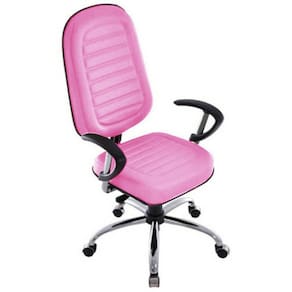 Cadeira Para Escritório Presidente Gomada Linha Blenda Rosa