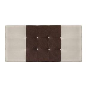 Cabeceira Casal Jbe Moveis Nina 144cm Bege/marrom Para Cama Box 138cm Decoração Quarto Cor Marrom