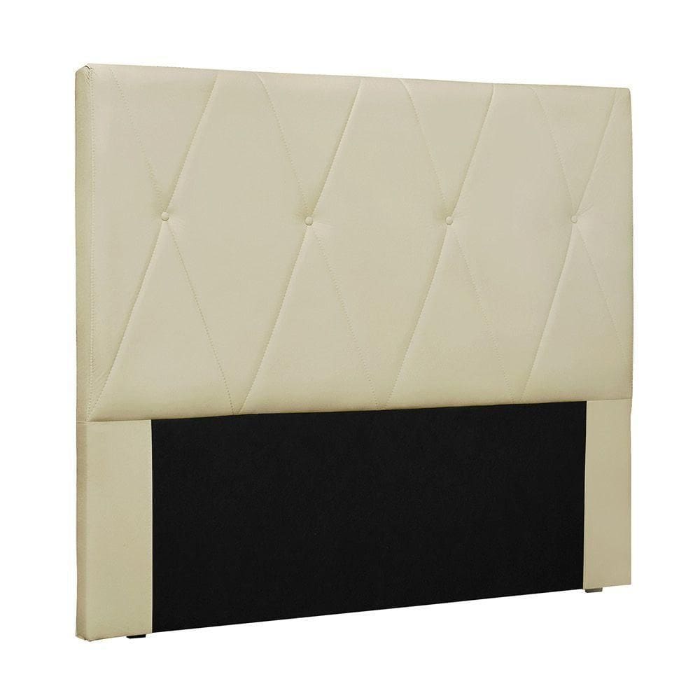 Cabeceira Cama Box Casal 140 Cm Aquilla Veludo Bege S04 - D`rossi