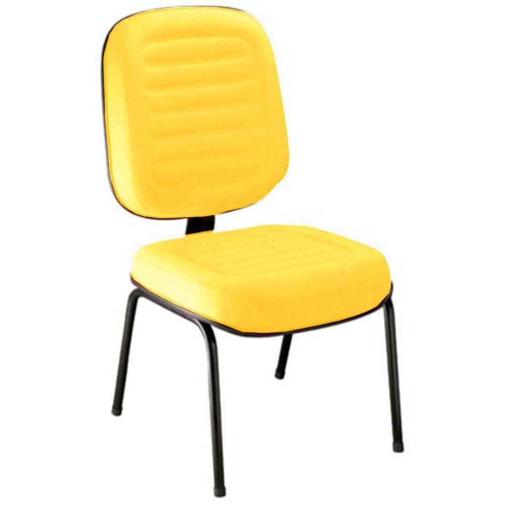 Cadeira Para Escritório Diretor Gomada Linha Blenda Amarelo