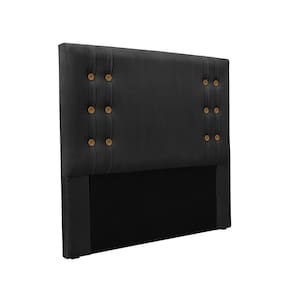Cabeceira Cama Box Solteiro 90 Cm Gênova Veludo S04 - D`rossi Cor Preto
