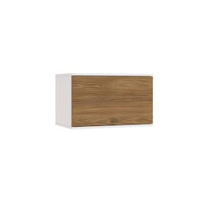Armário Aéreo Celeste Kappesberg 100% Mdf 1 Porta Basculante Branco-nogueira 60cm