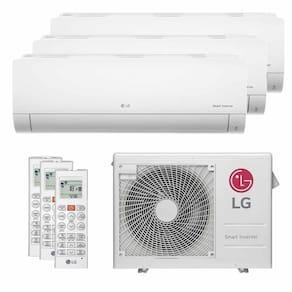 Ar Condicionado Multi Split Tri Split LG Inverter 21000BTUs 2x7000+1x9000 Quente e Frio Branco 220V A3UW21GFAC.AWGZBR1