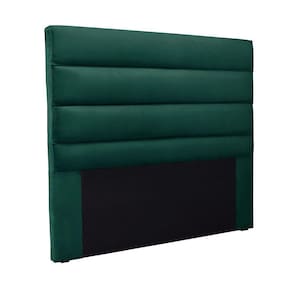 Cabeceira Cama Box Casal 140 Cm Arles Veludo S04 - D`rossi Cor Verde