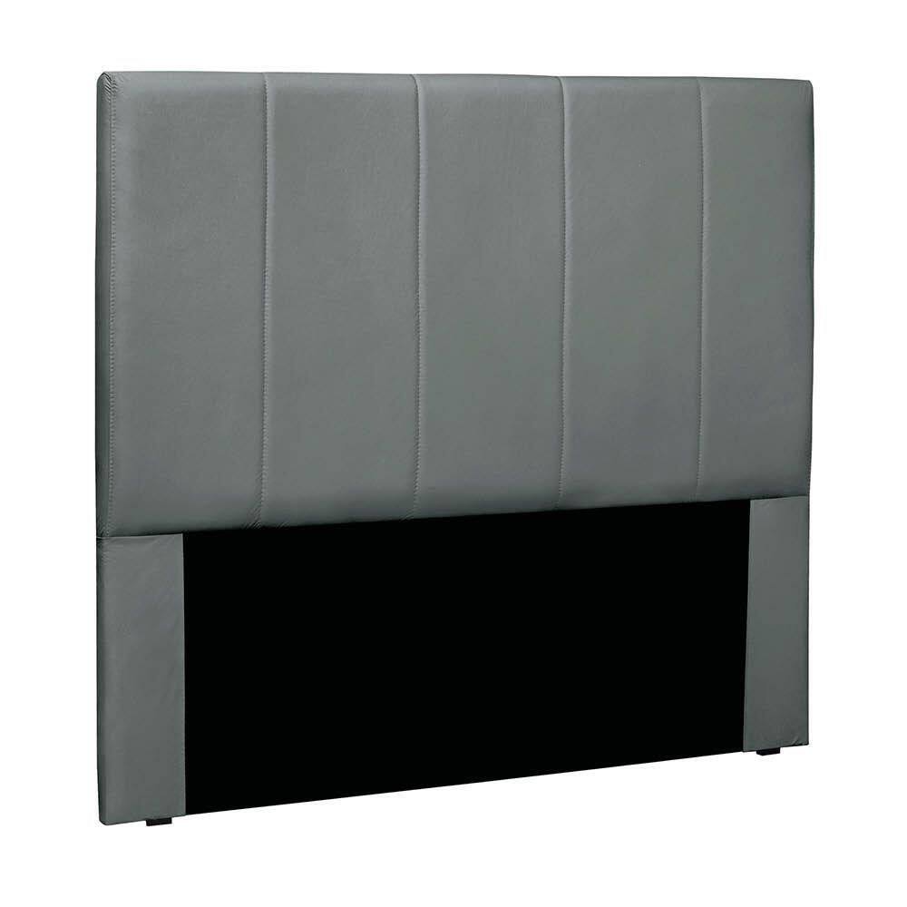 Cabeceira Cama Box Solteiro 90 Cm Arizona Veludo Cinza S04 - D`rossi