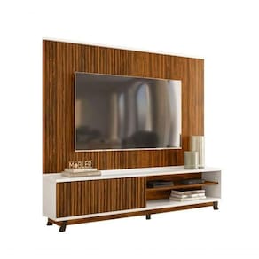 Bancada Gênesis Com Painel 2.1 Cinamomo Mel/off