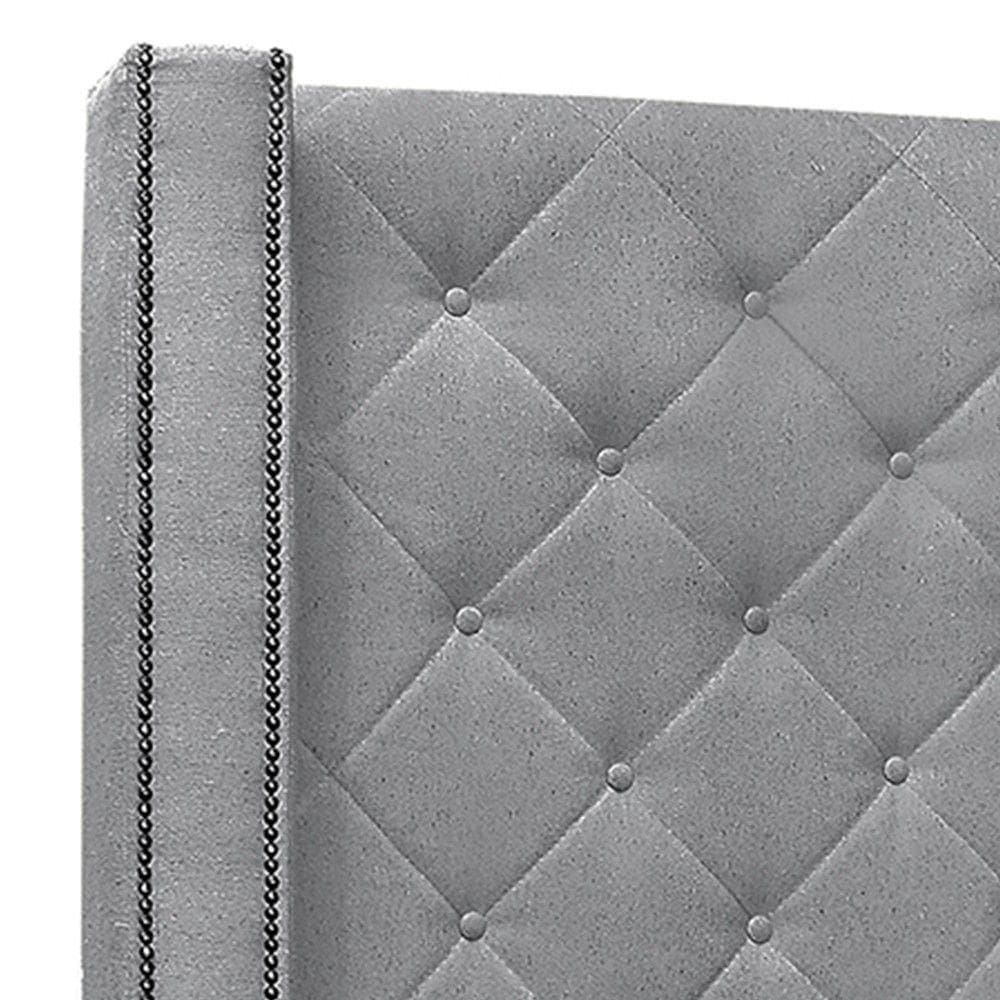 Cabeceira Casal Cama Box 140cm Louise S06 Linho Cinza - Mpozenato