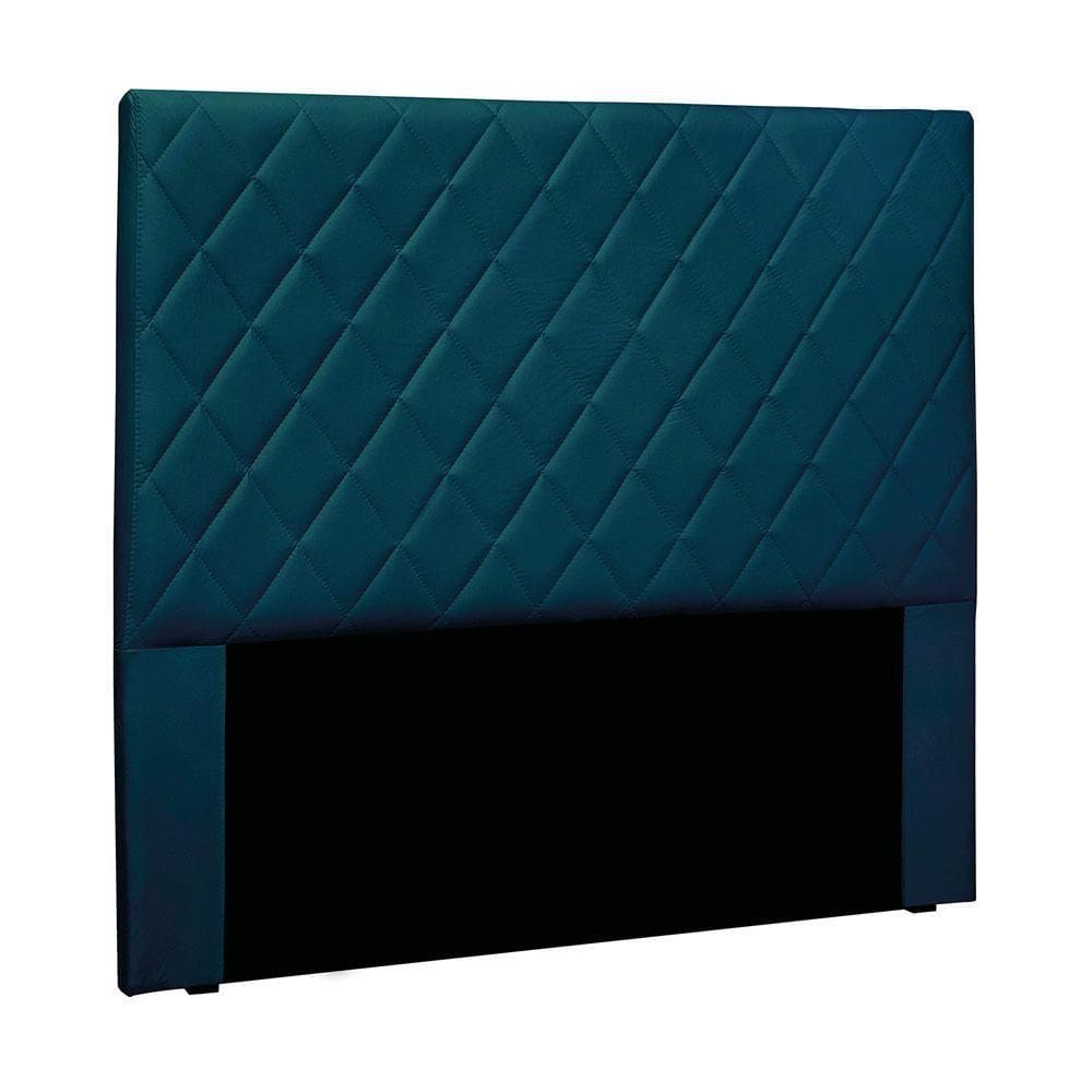 Cabeceira Cama Box King 195 Cm Dubai Veludo Azul Marinho S04 - D`rossi