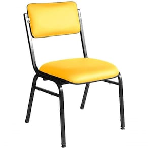Cadeira Empilhável Para Auditórios Linha Hotel Smart Amarelo